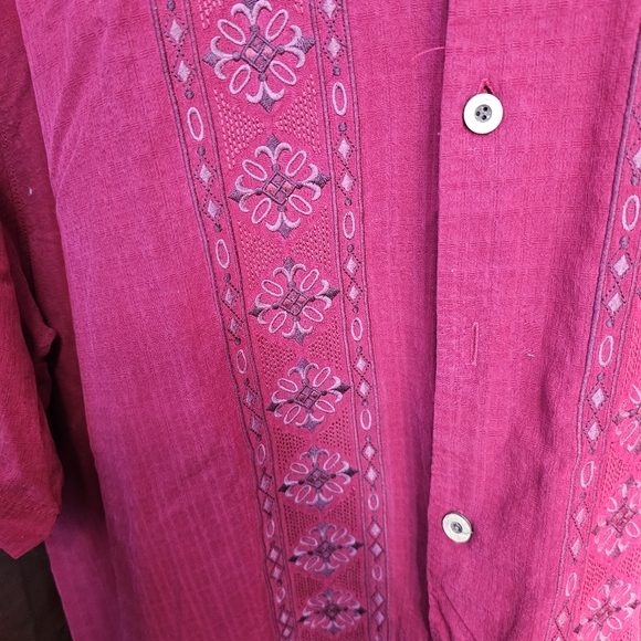 Tommy Bahama Red Silk Hawaiian Shirt Size XL - Picture 2 of 4